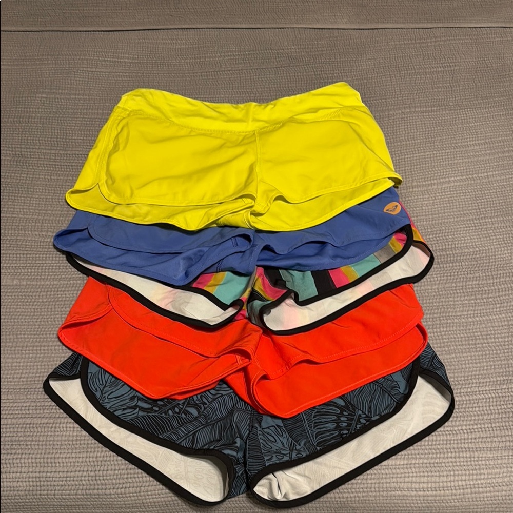 Hurley Roxy Women's Swim Shorts - Yellow, Blue, Red, Multi